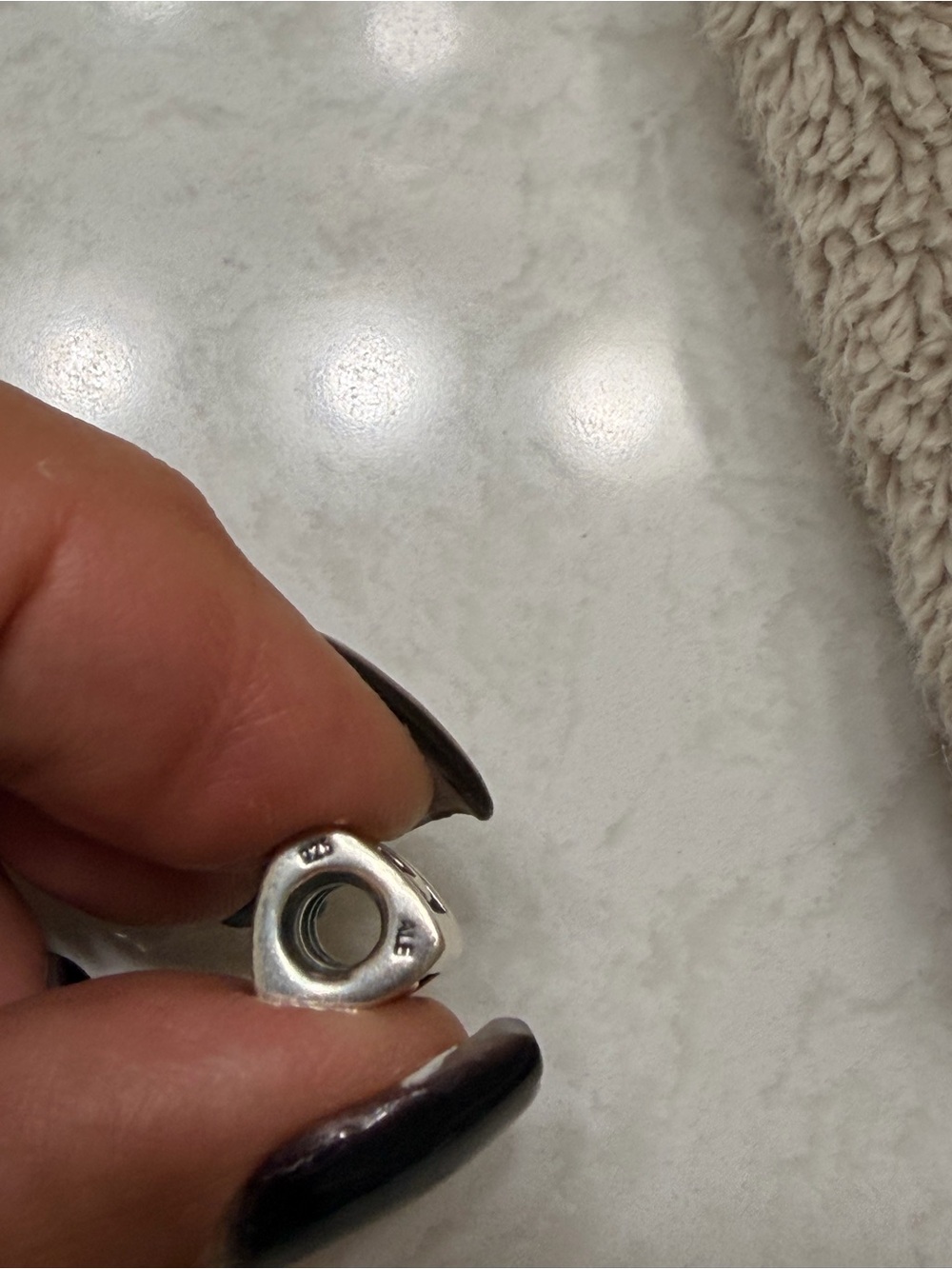 Sterling Silver C Charm - Pandora